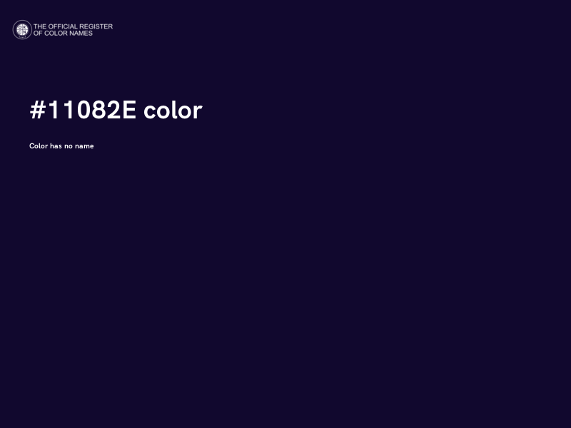 #11082E color image