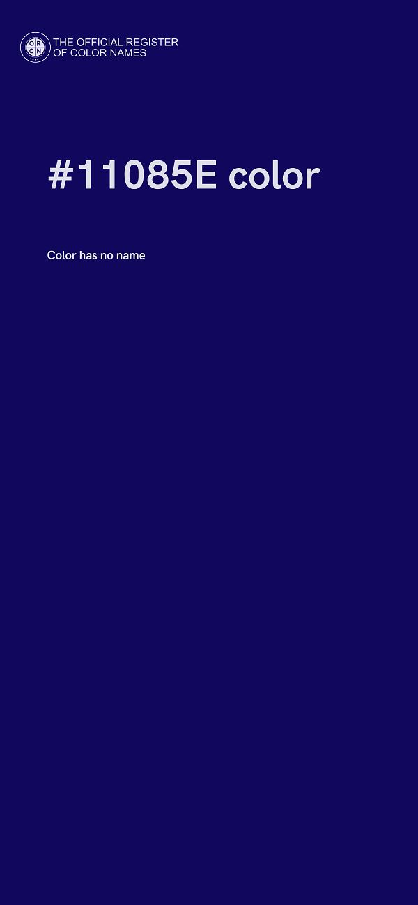 #11085E color image