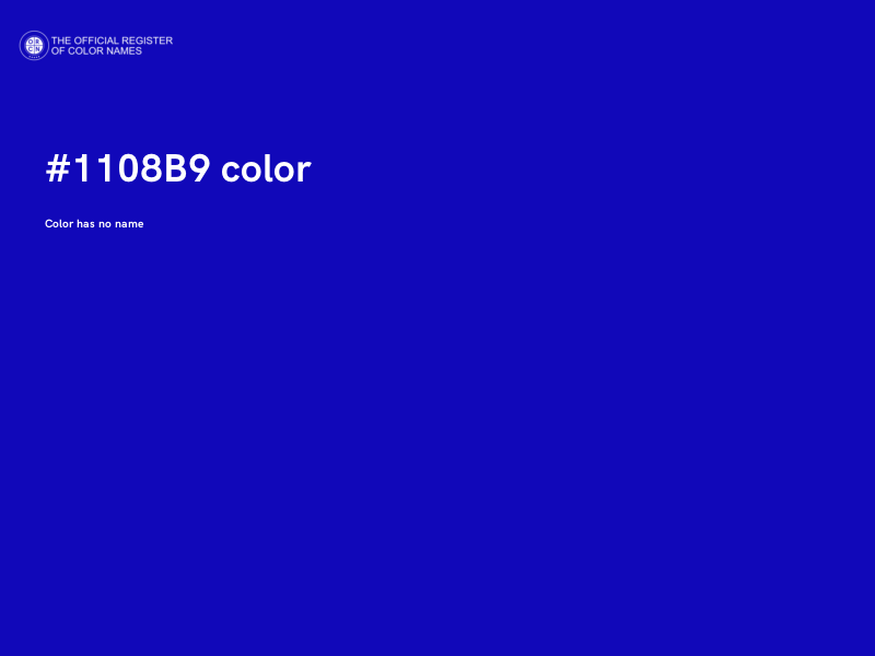 #1108B9 color image