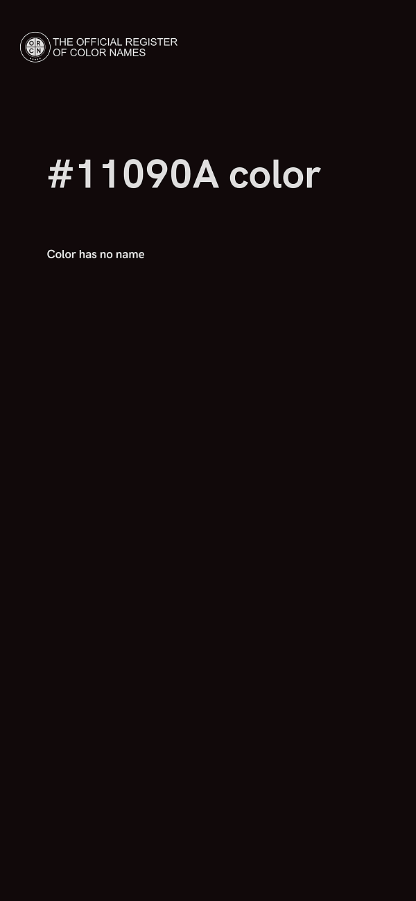 #11090A color image