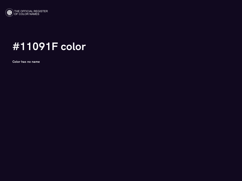 #11091F color image