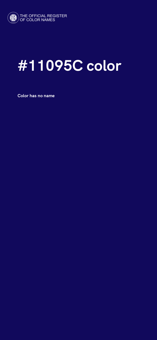 #11095C color image