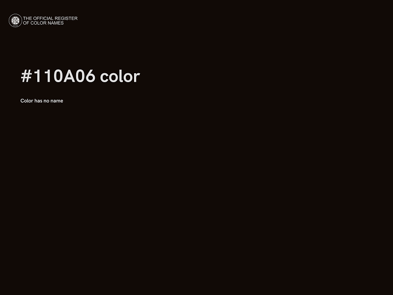 #110A06 color image