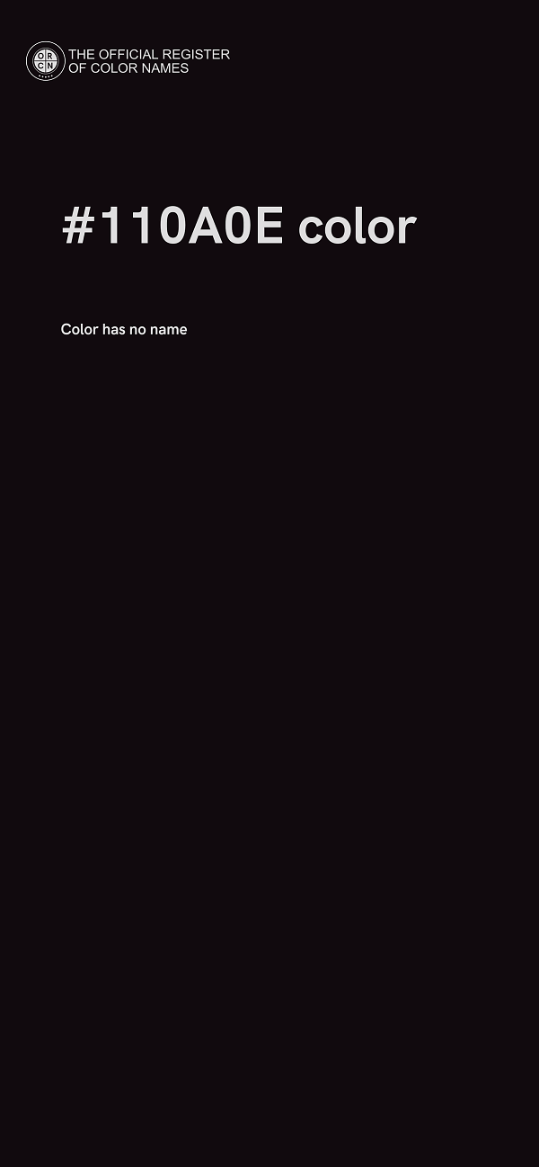 #110A0E color image