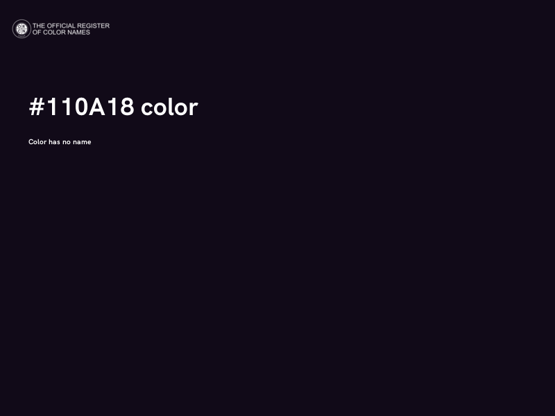 #110A18 color image