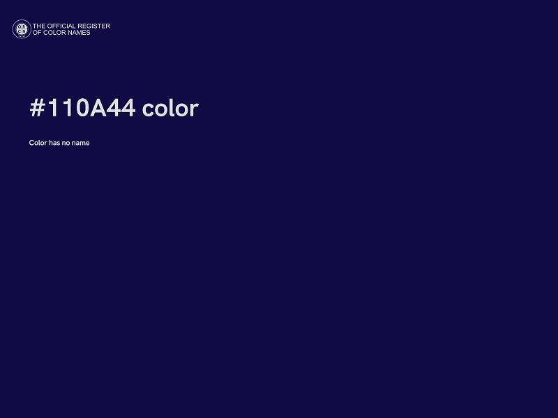 #110A44 color image