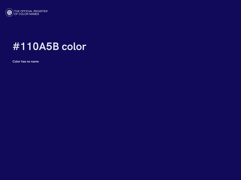 #110A5B color image