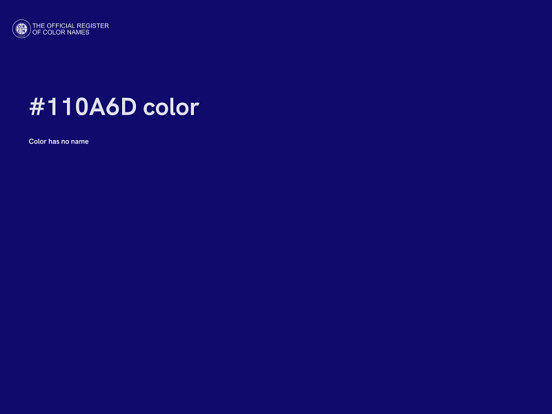 #110A6D color image