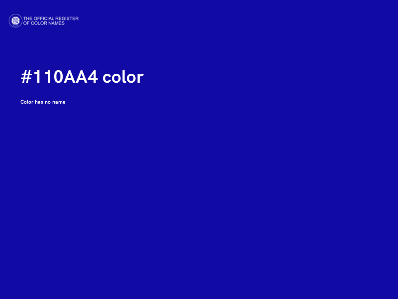 #110AA4 color image