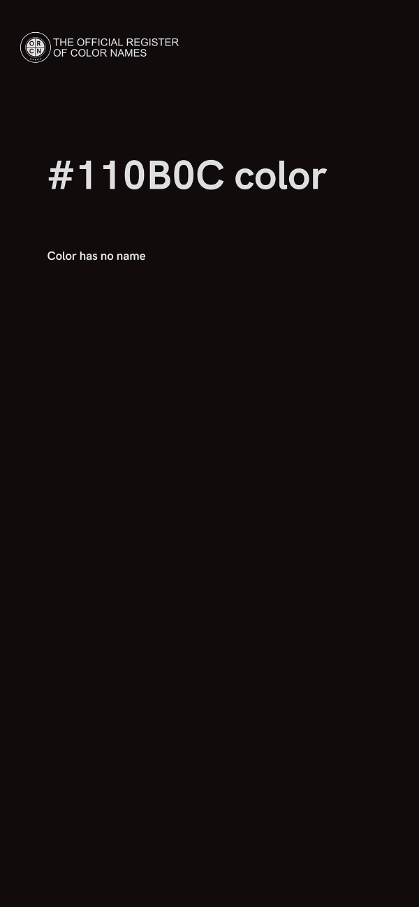 #110B0C color image