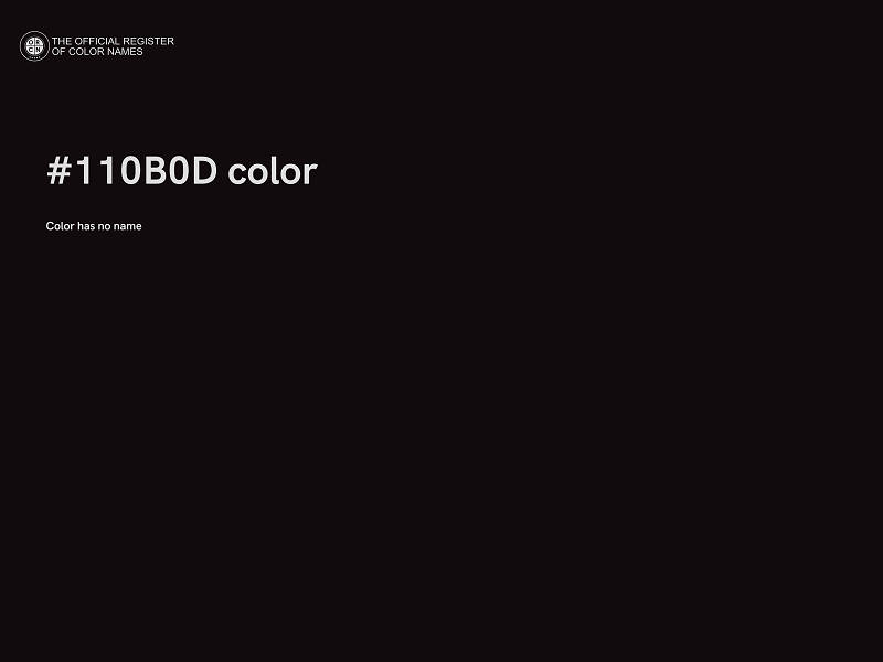 #110B0D color image