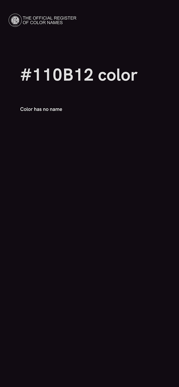 #110B12 color image
