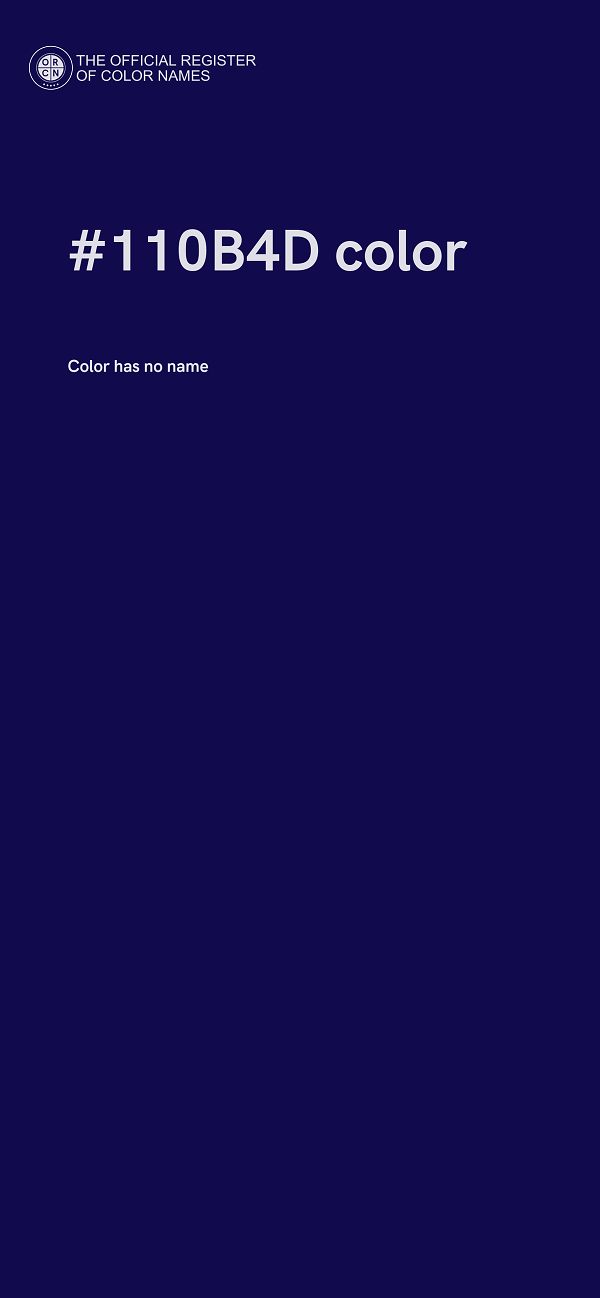 #110B4D color image