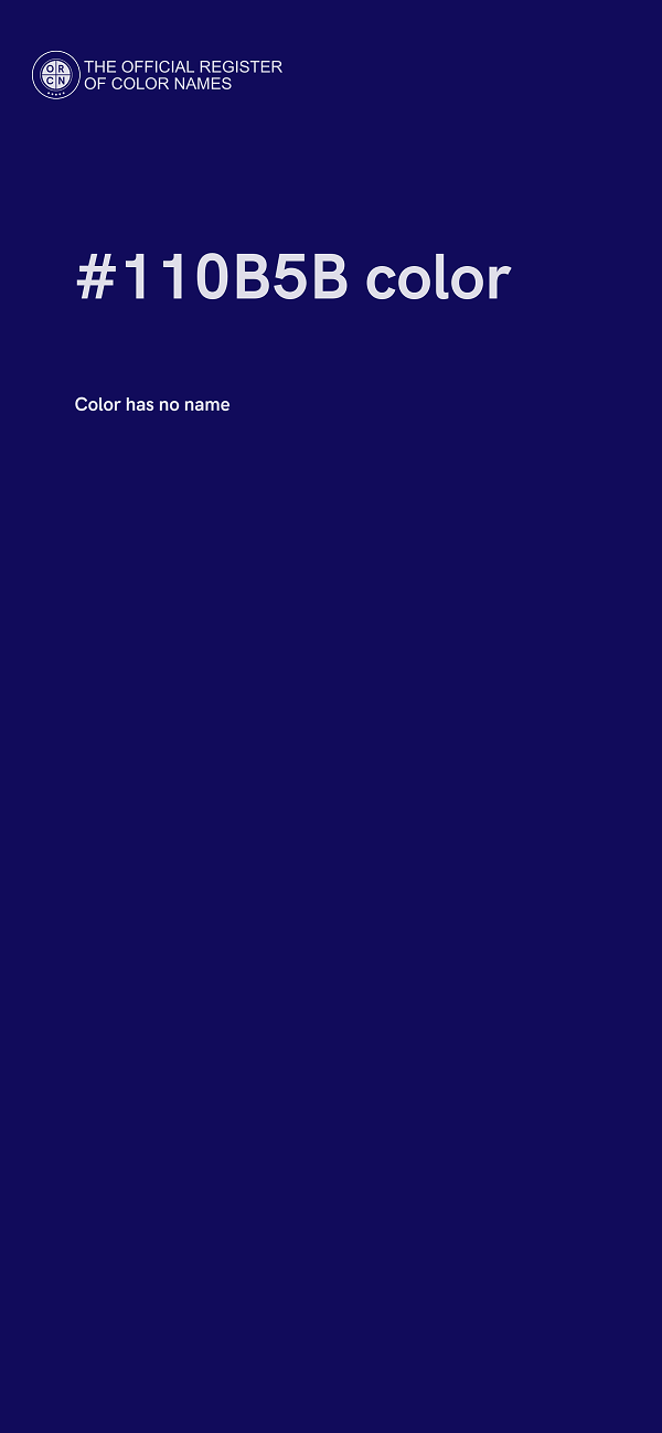 #110B5B color image