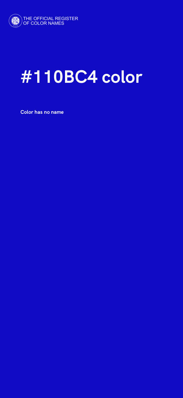 #110BC4 color image