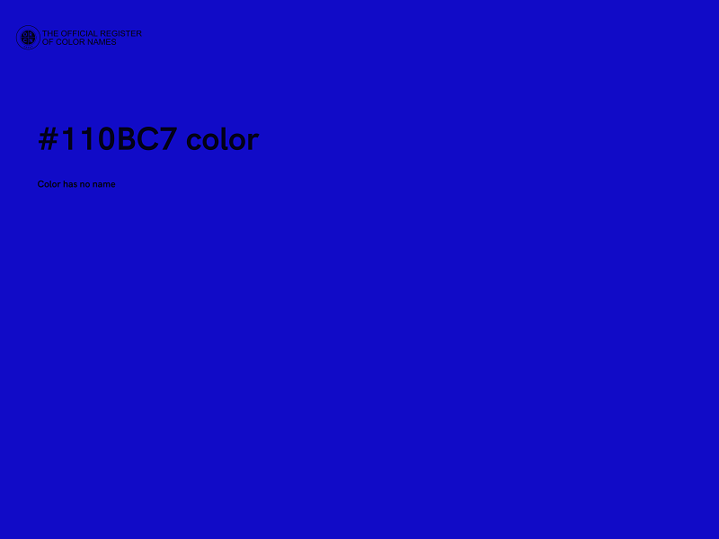 #110BC7 color image