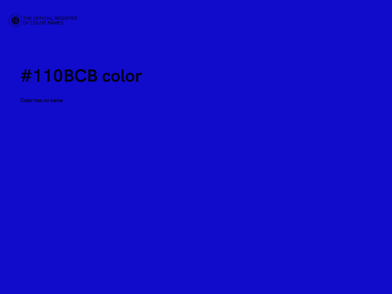 #110BCB color image