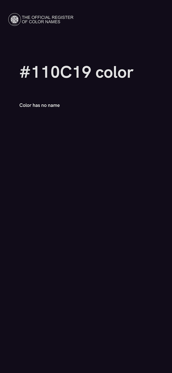 #110C19 color image