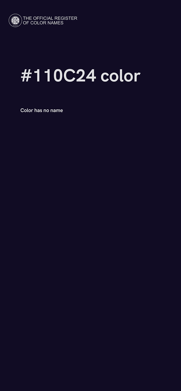 #110C24 color image