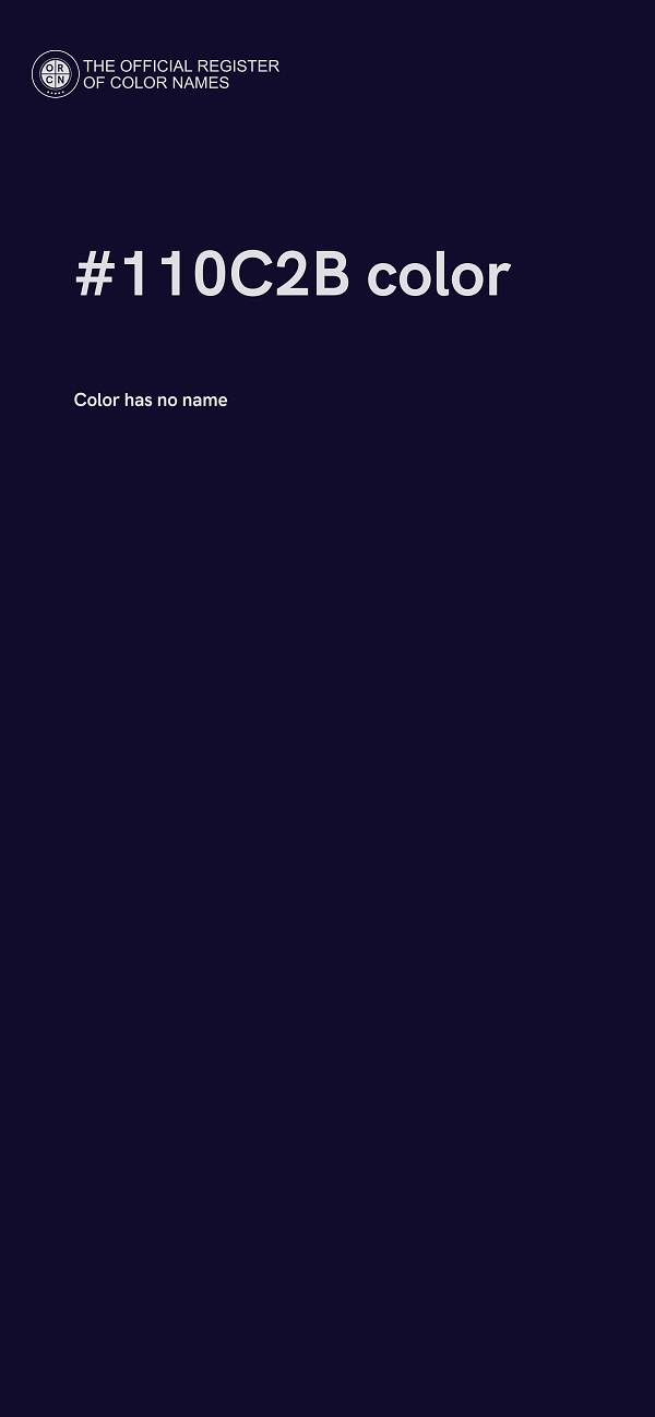 #110C2B color image