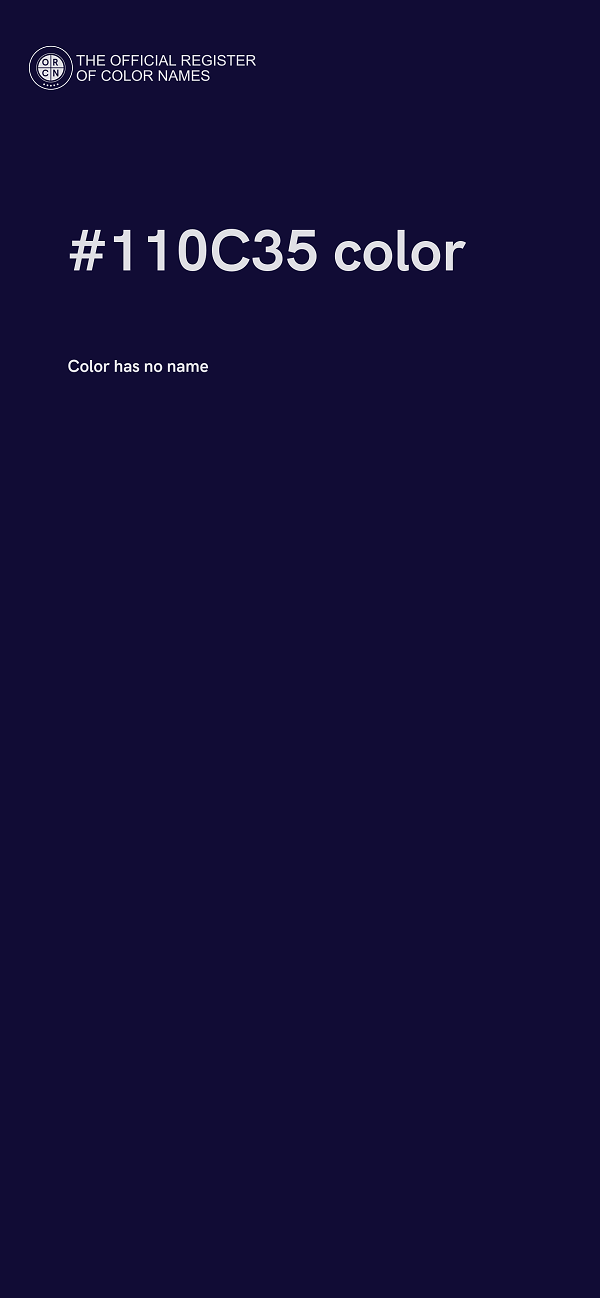 #110C35 color image