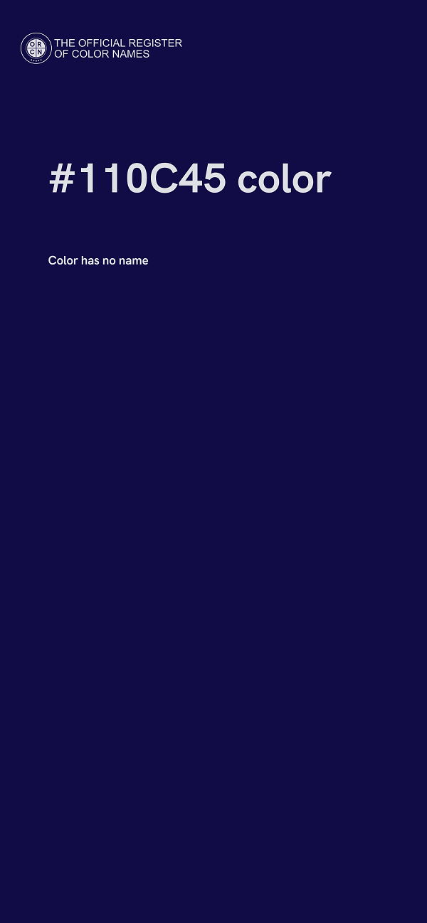 #110C45 color image