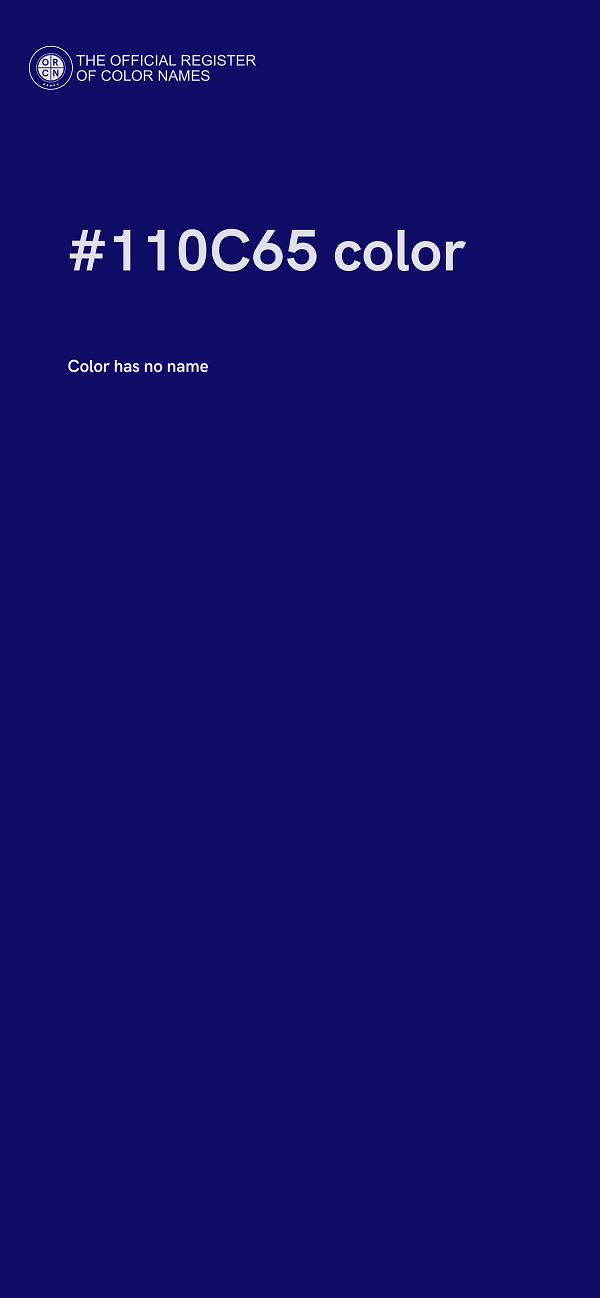 #110C65 color image