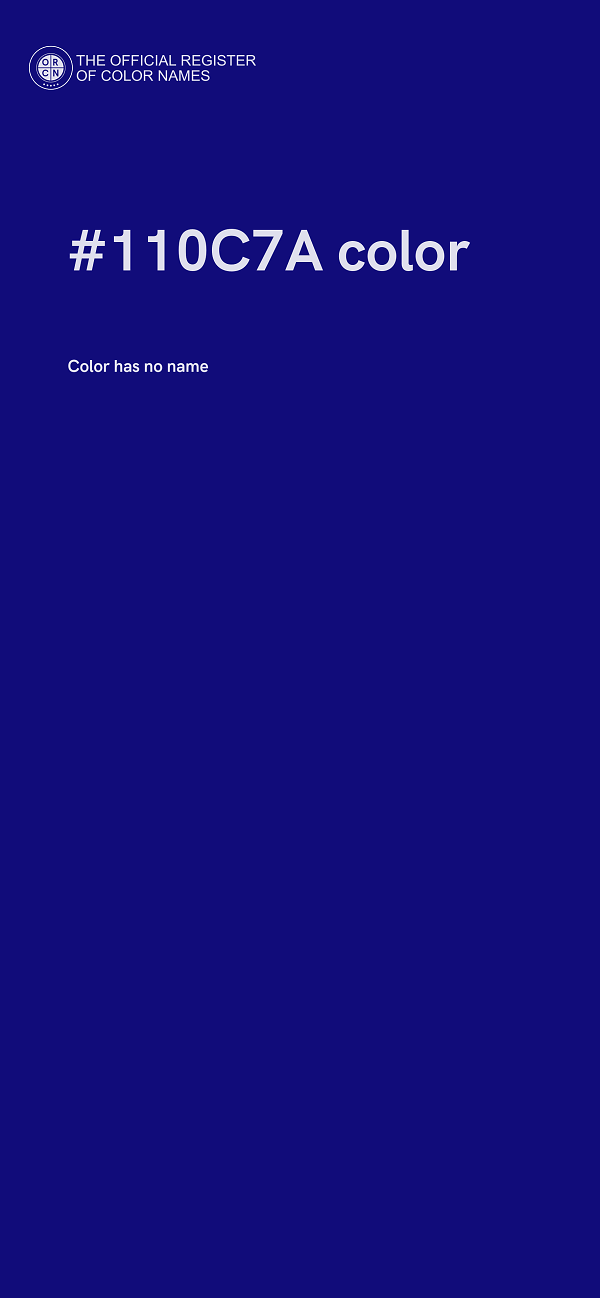 #110C7A color image