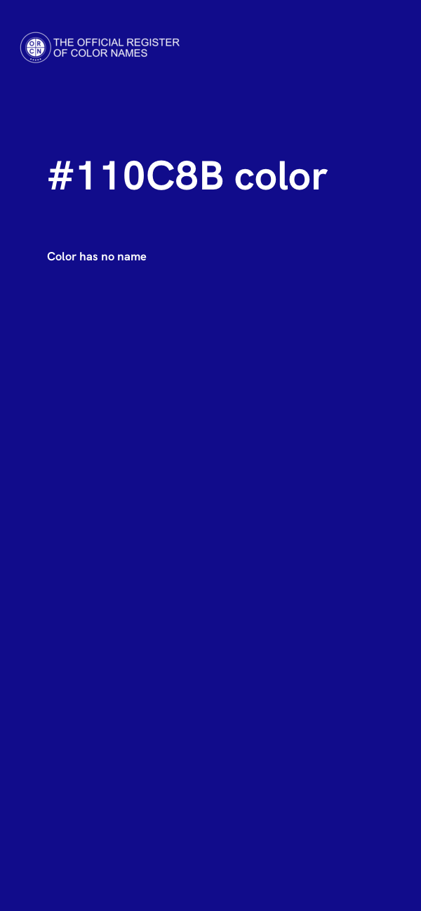 #110C8B color image