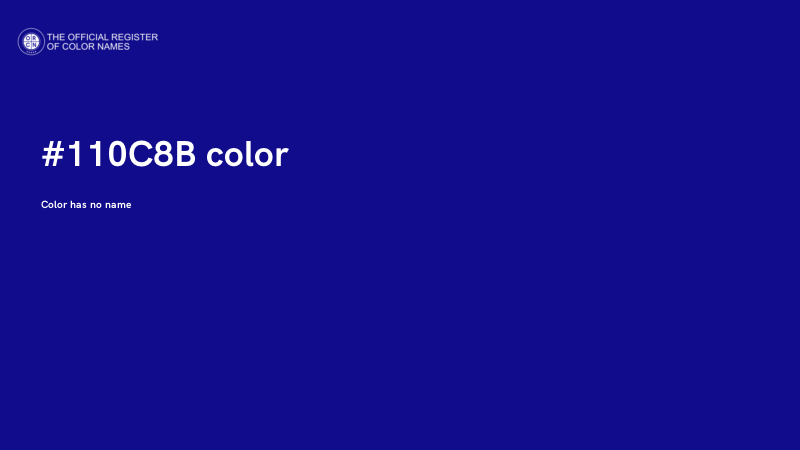 #110C8B color image