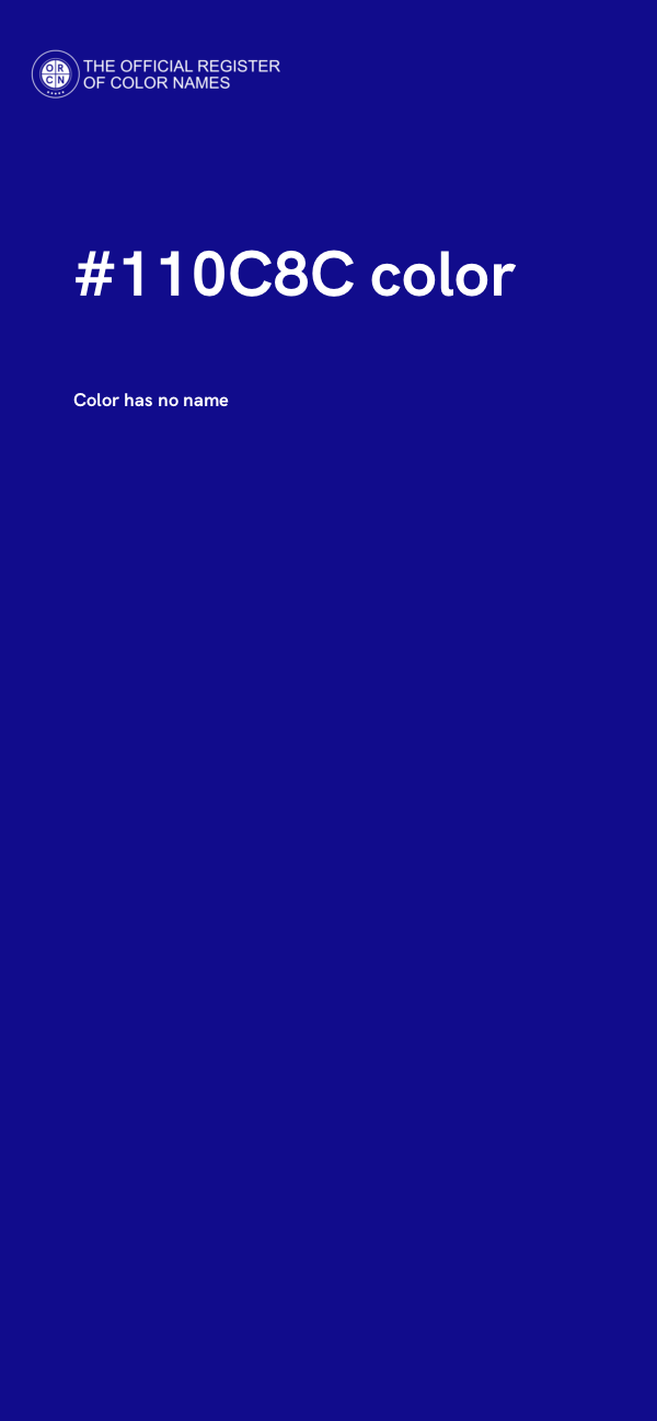 #110C8C color image
