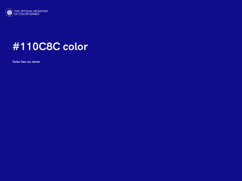#110C8C color image