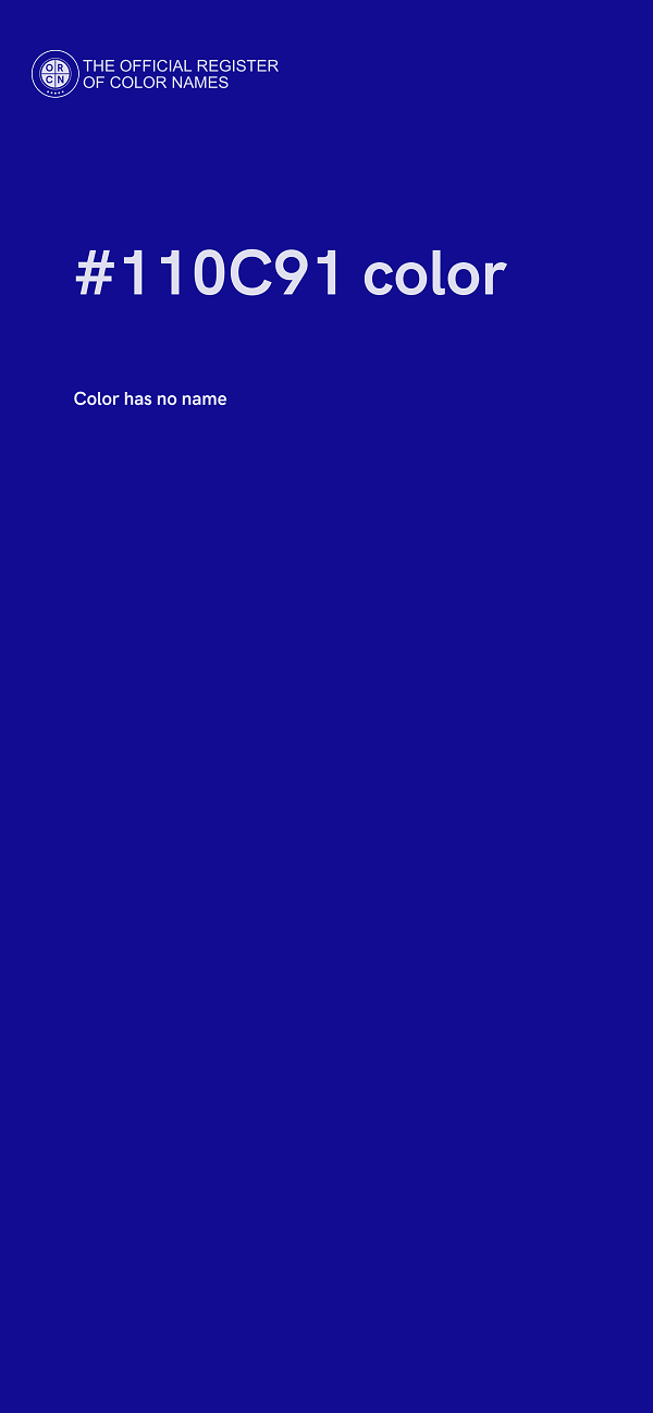 #110C91 color image
