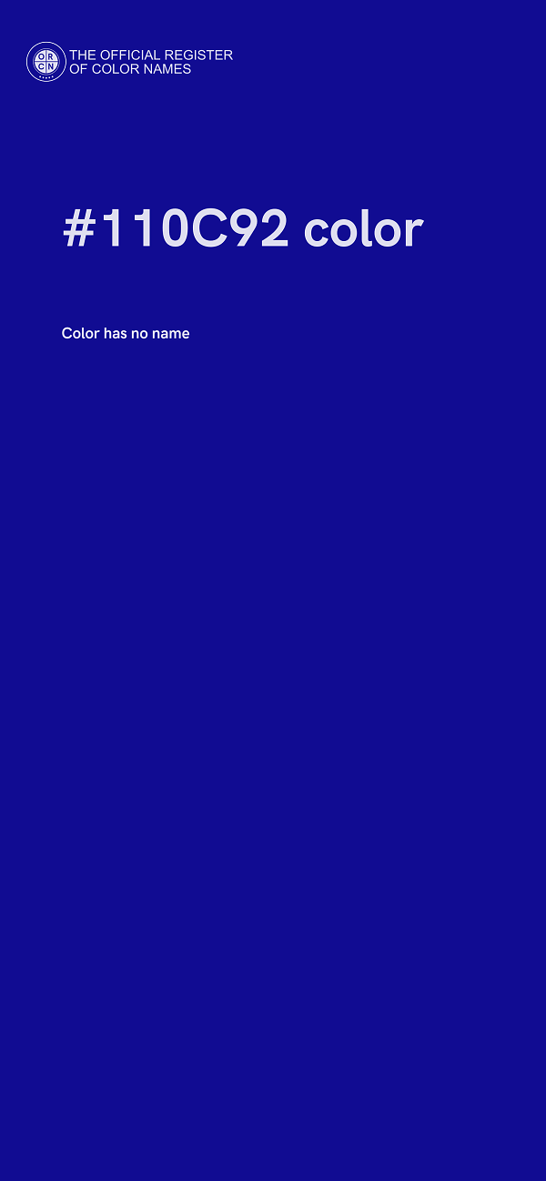 #110C92 color image