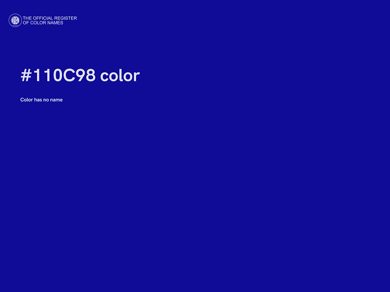 #110C98 color image