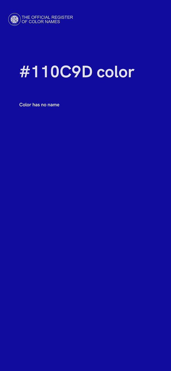 #110C9D color image