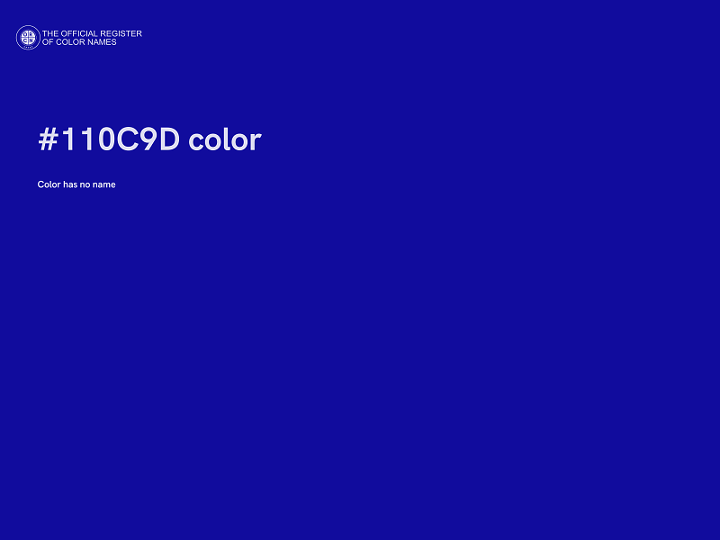 #110C9D color image