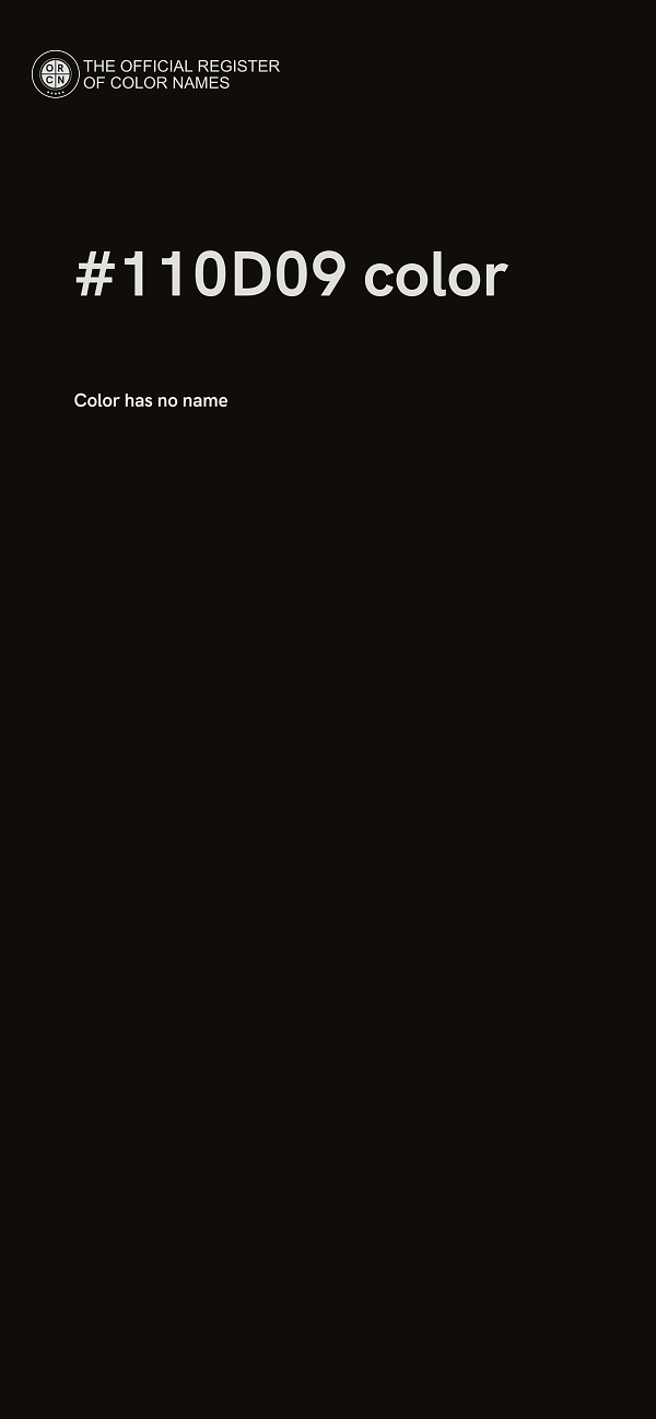 #110D09 color image