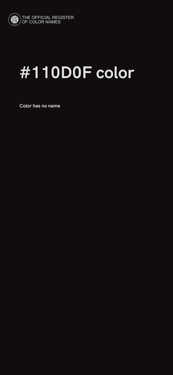 #110D0F color image