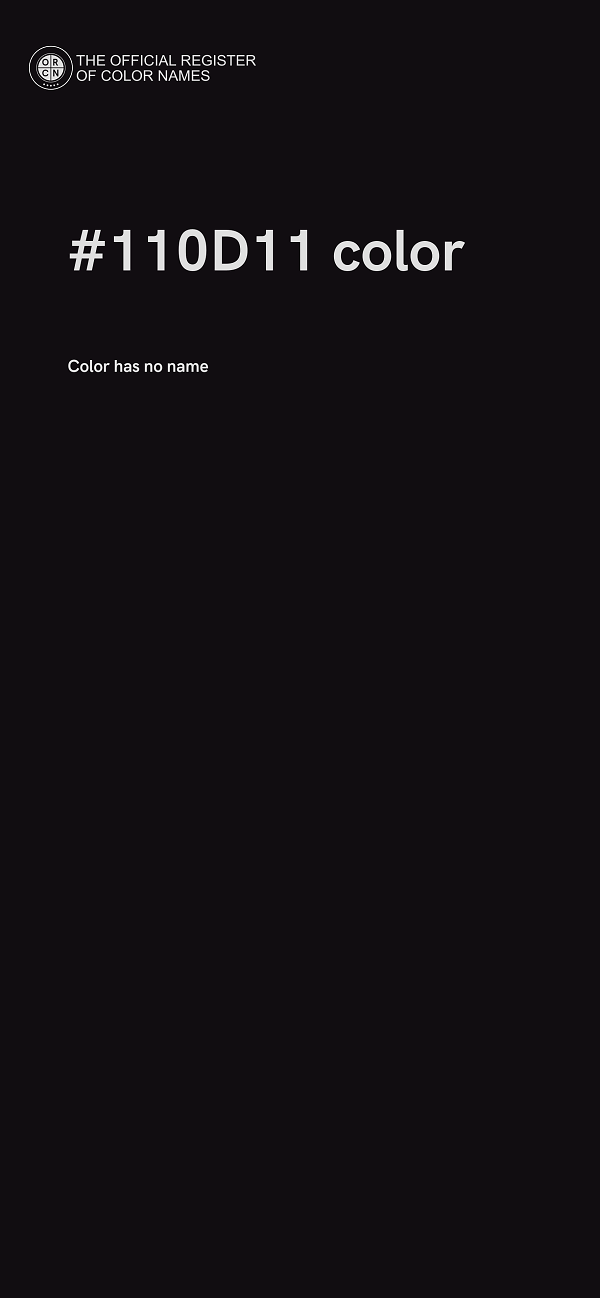 #110D11 color image