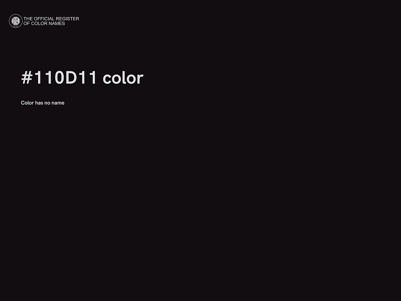 #110D11 color image