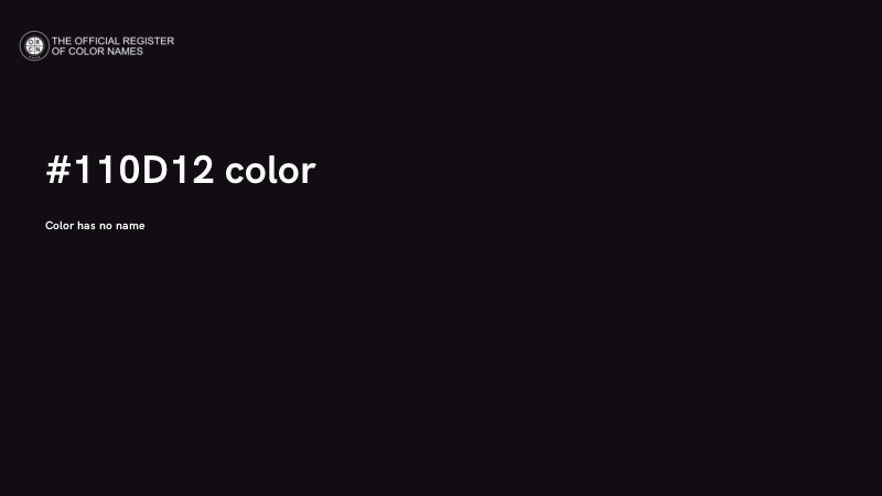 #110D12 color image