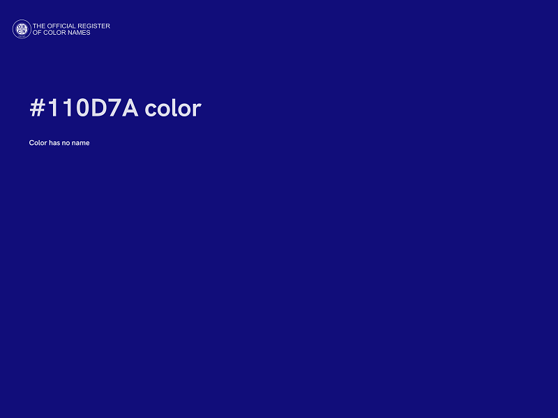 #110D7A color image