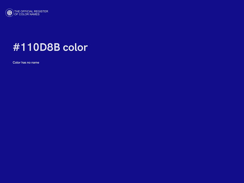 #110D8B color image