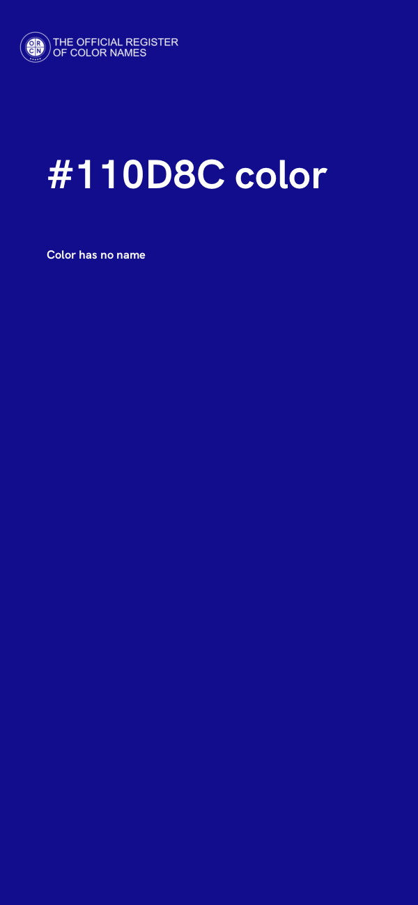 #110D8C color image