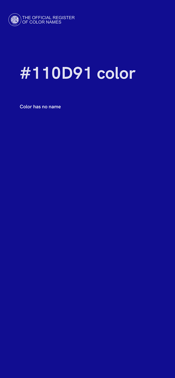 #110D91 color image