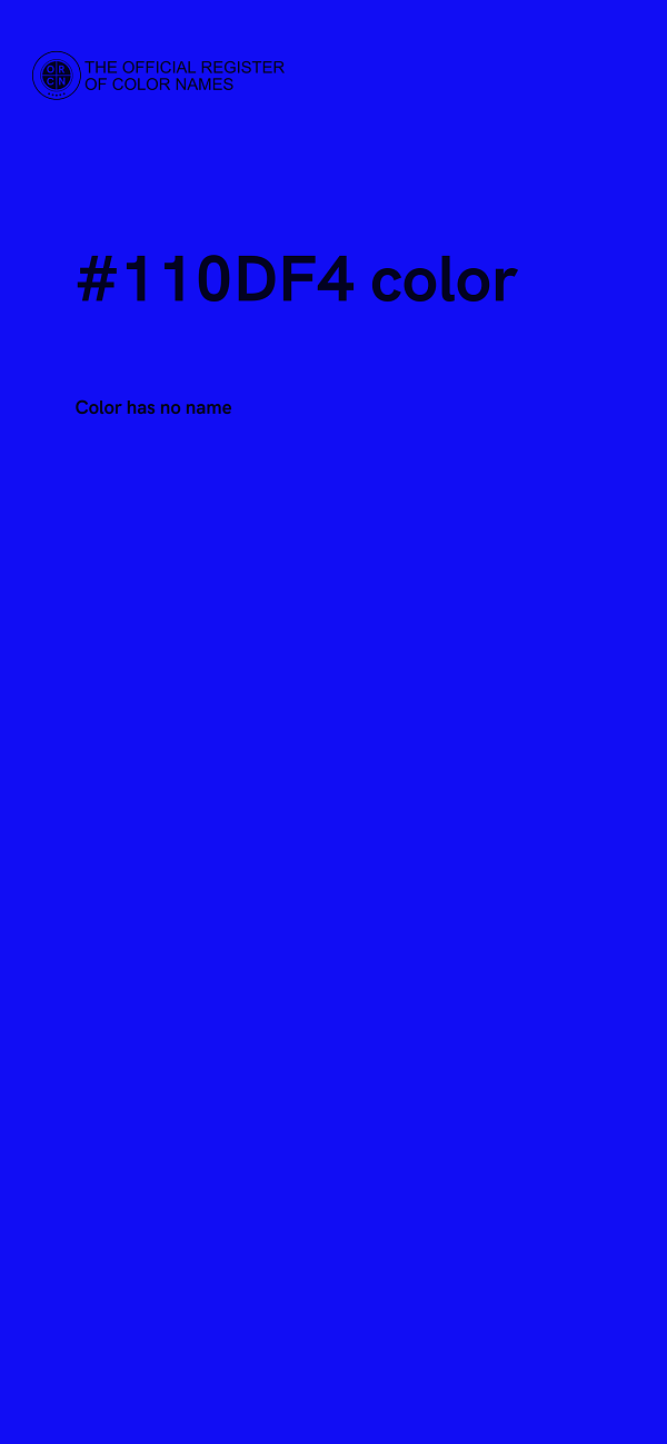 #110DF4 color image