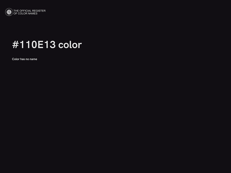 #110E13 color image