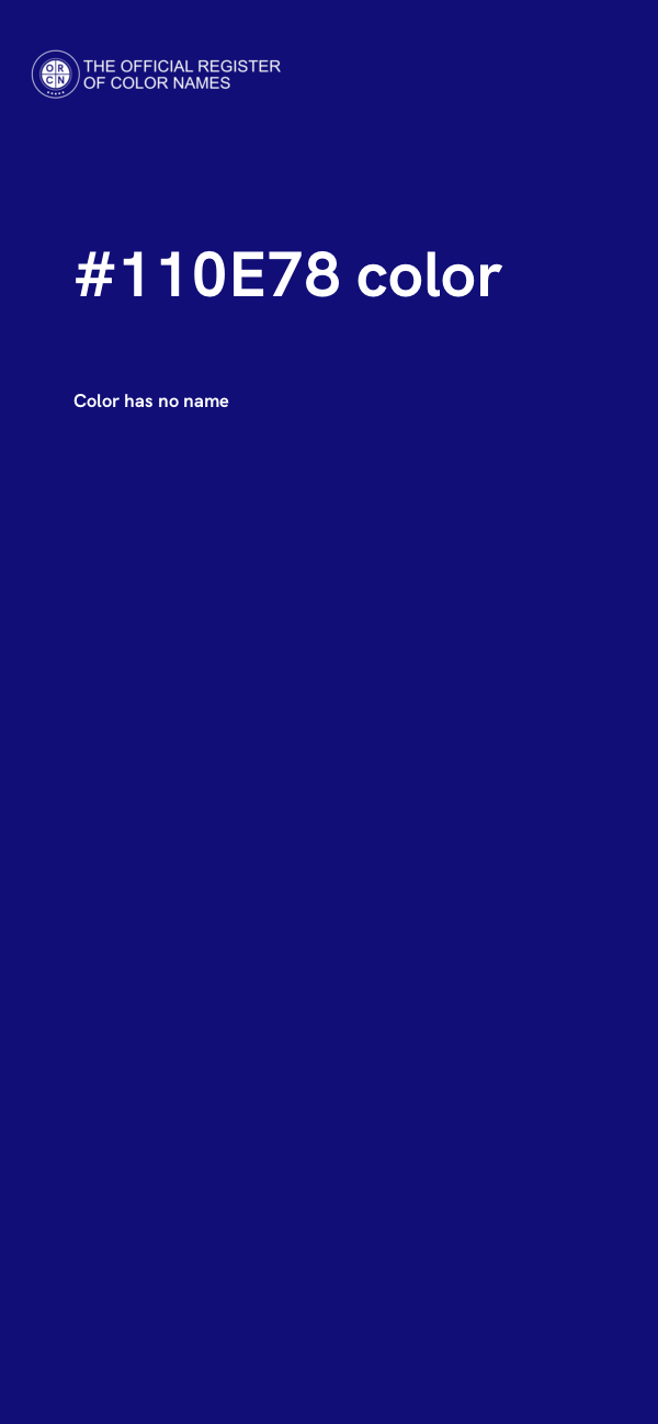 #110E78 color image