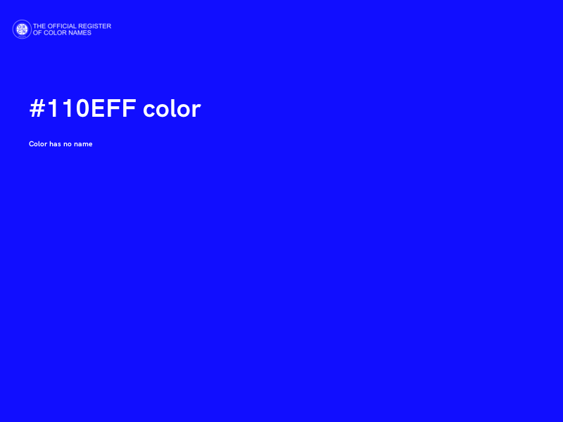 #110EFF color image